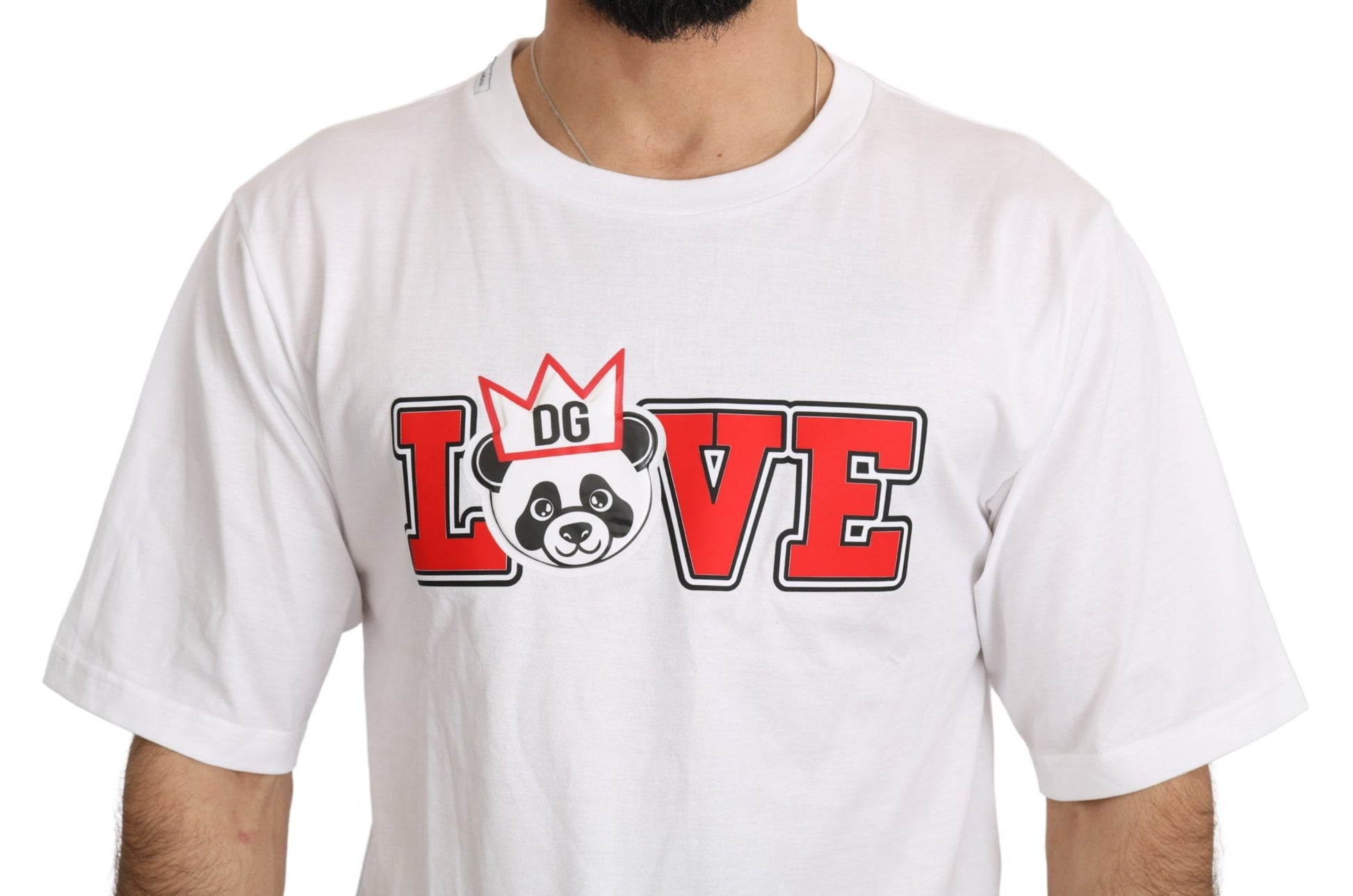 Panda Love Slim Fit Crewneck Tee