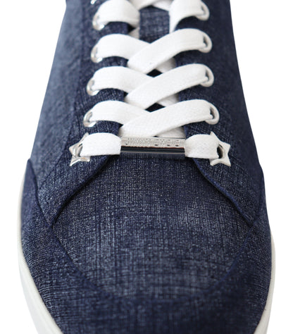 Chic Slip-On Blue Denim Suede Sneakers