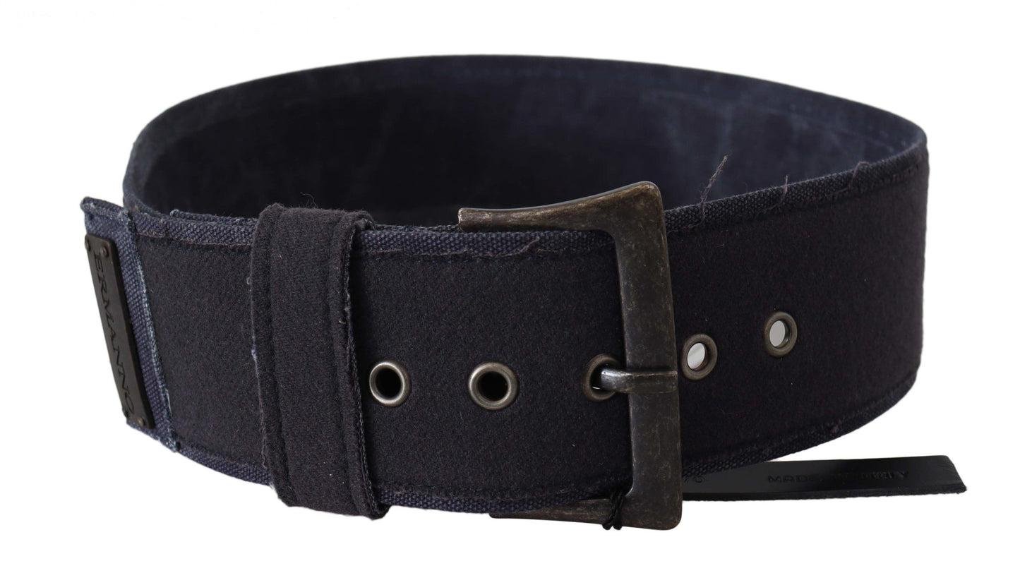 Elegant Black Leather Classic Belt