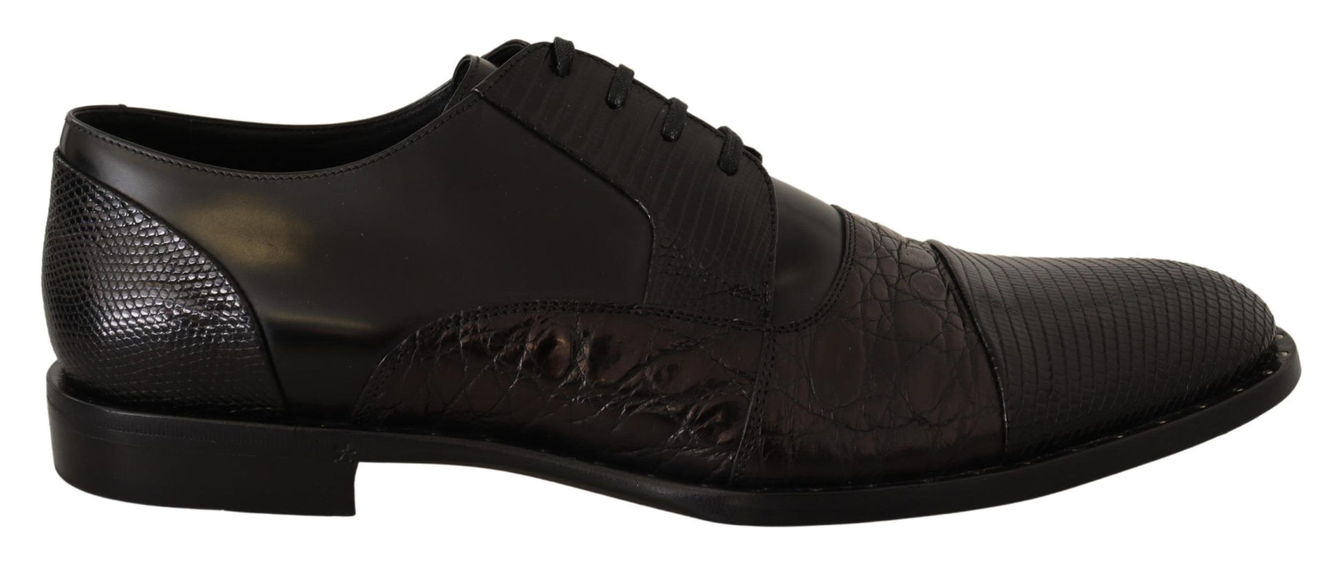 Elegant Black Derby Oxford Wingtips