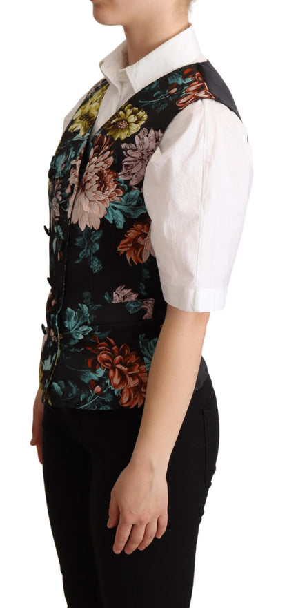 Exquisite Floral Jacquard Waistcoat