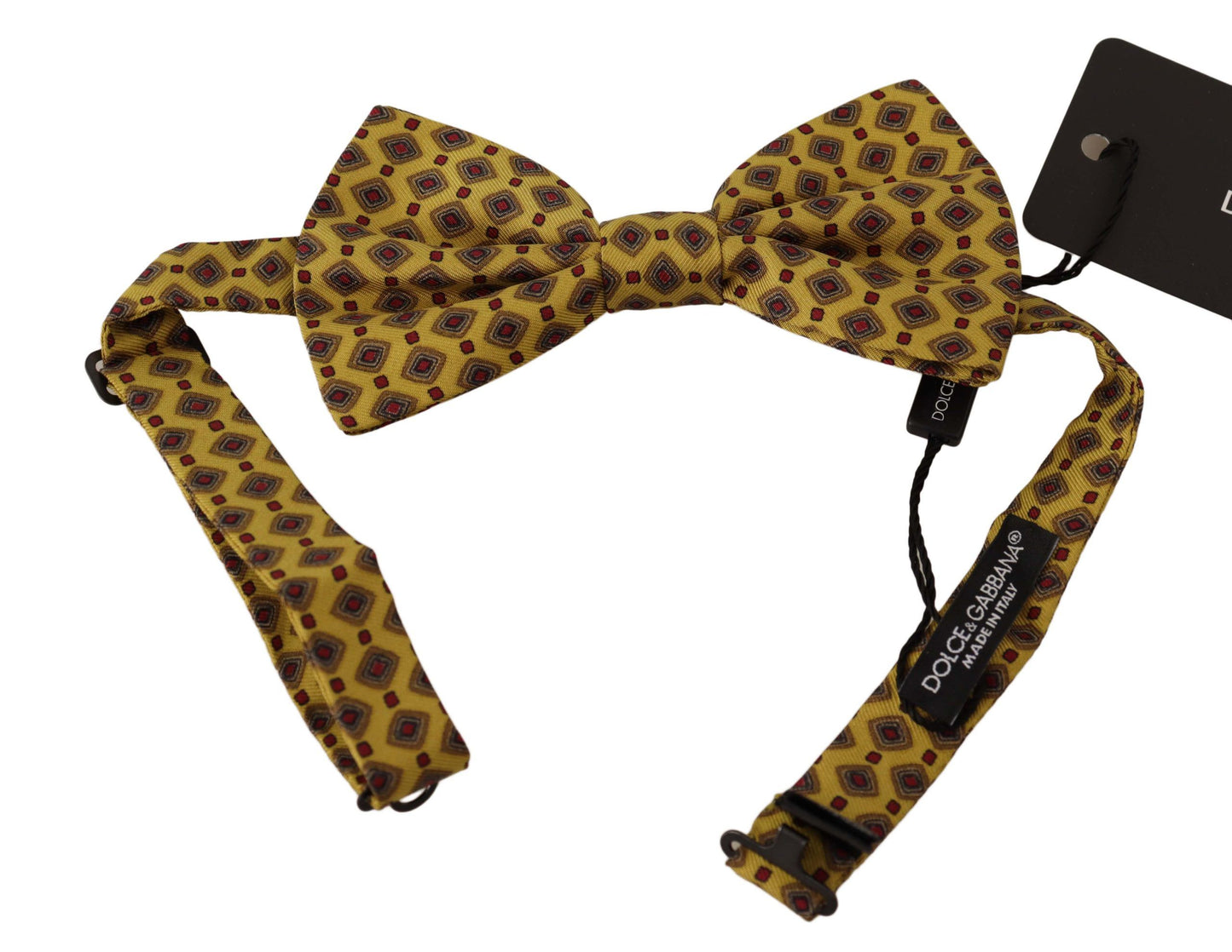 Elegant Yellow Silk Bow Tie