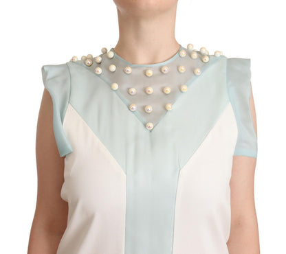 Embroidered Pearl Shift Dress Distinction