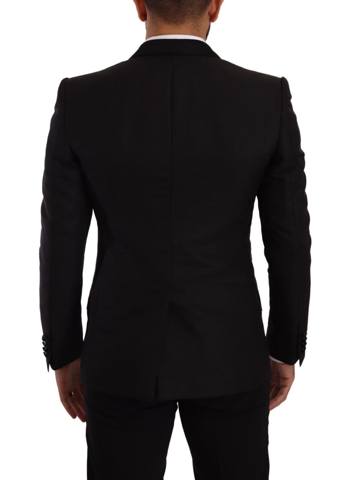 Sicilia Slim Fit Black Suit Ensemble