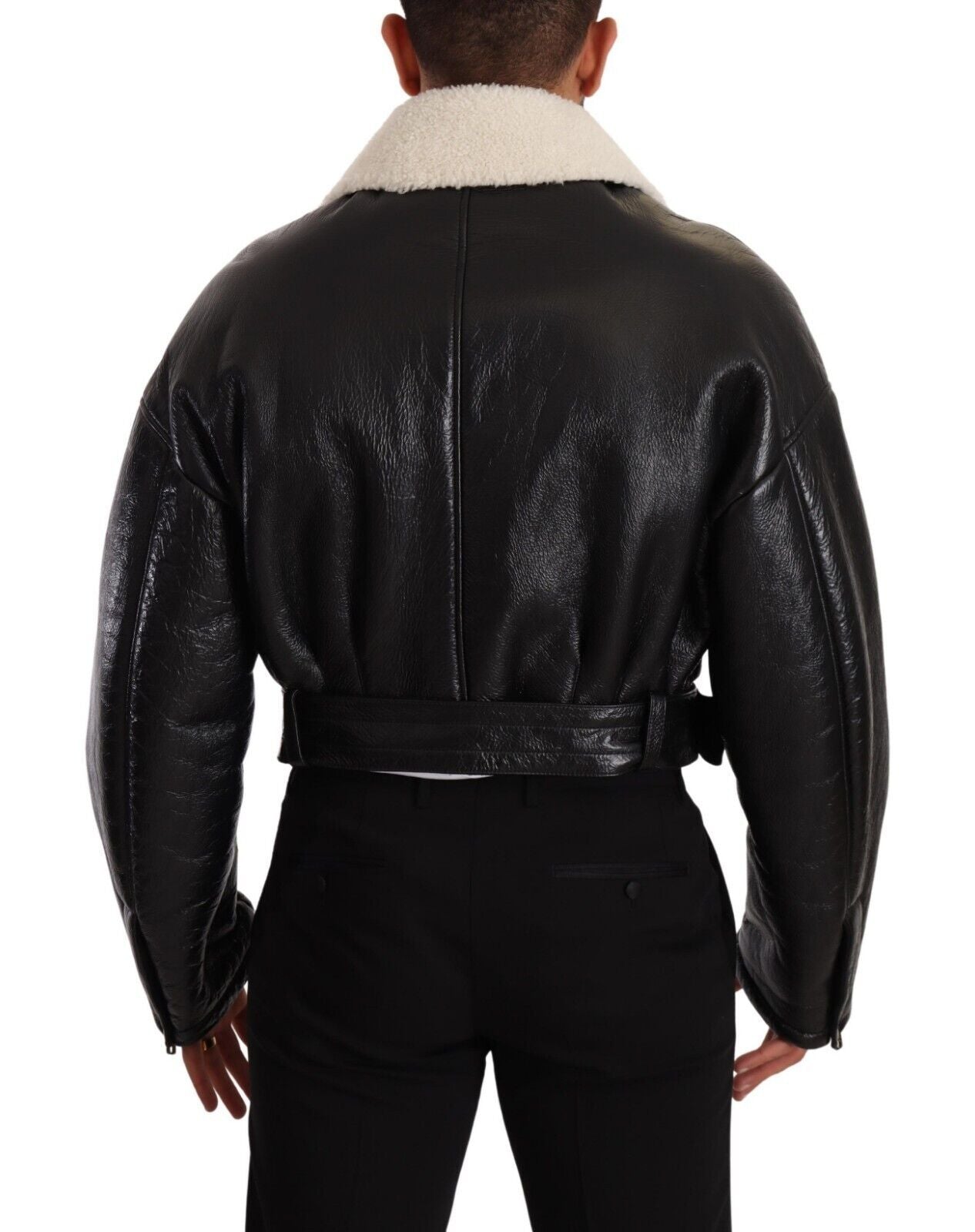 Elegant Shearling Biker Jacket