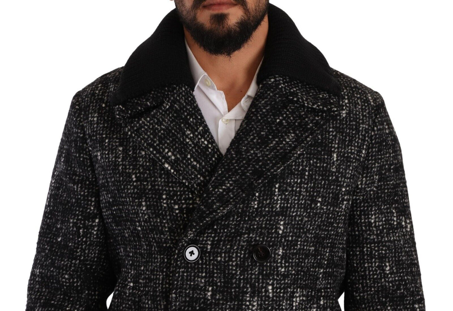 Chic Double Breasted Wool Blend Overcoat