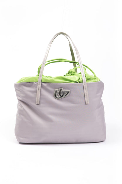 Gray Polyester Women Handbag