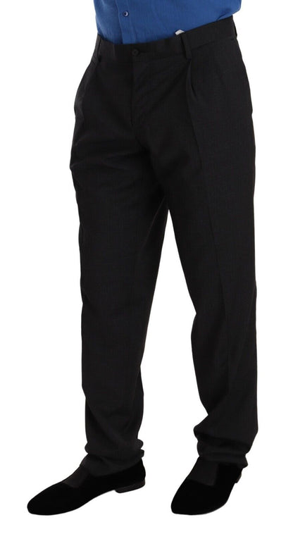 Elegant Gray Formal Men's Trousers