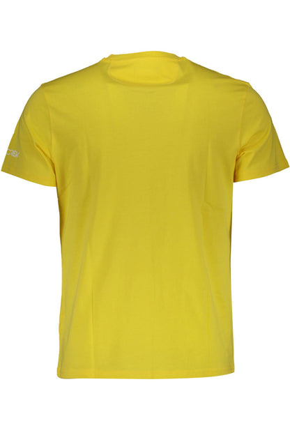 Yellow Cotton Men T-Shirt