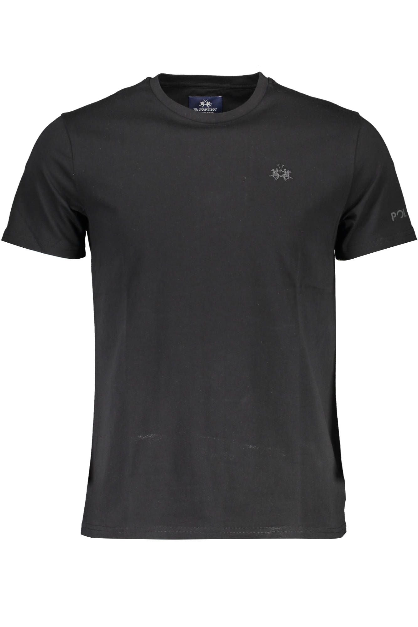 Black Cotton Men T-Shirt