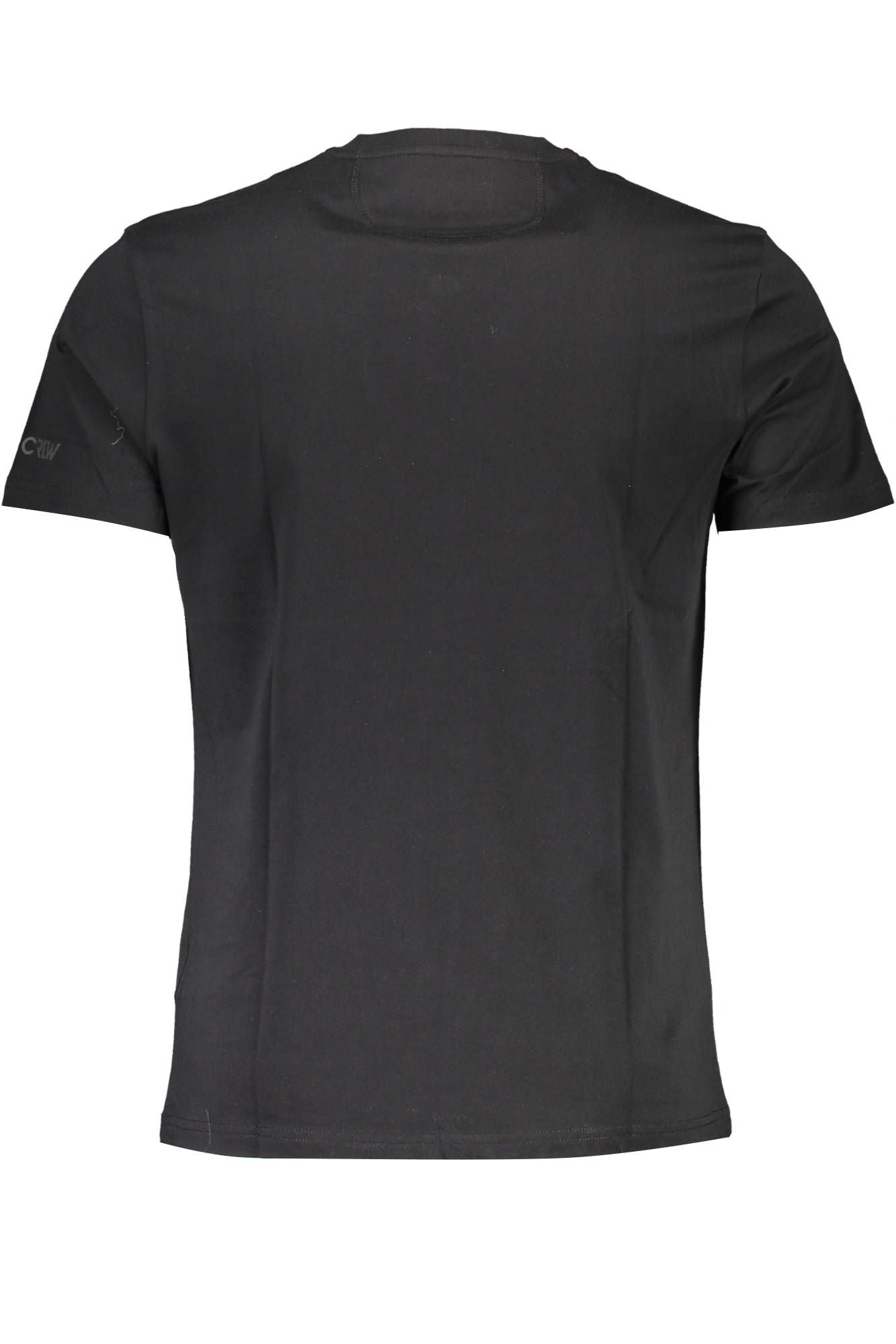 Black Cotton Men T-Shirt