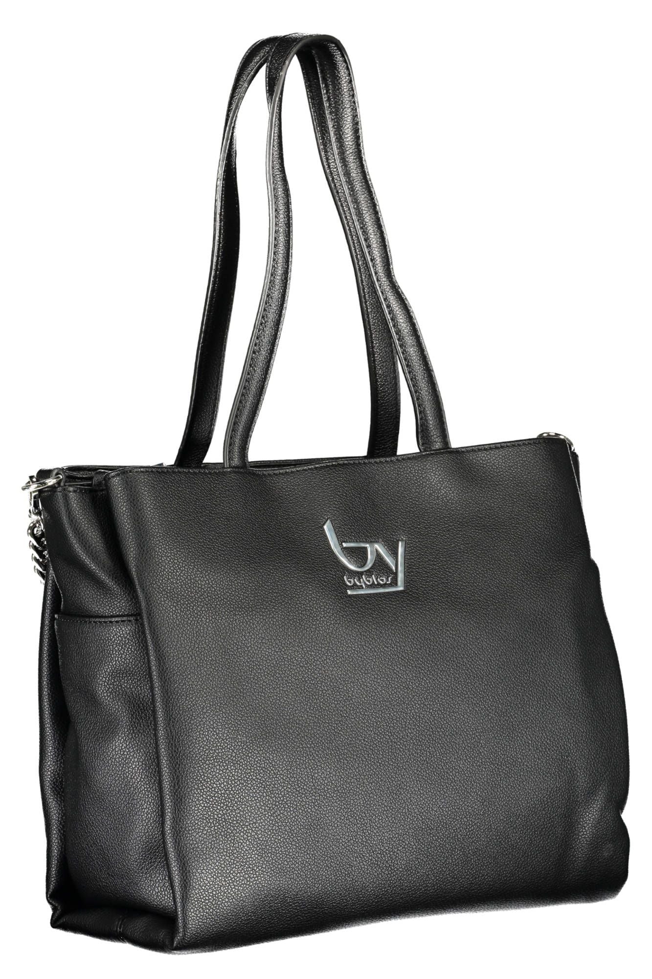 Black Polyethylene Women Handbag