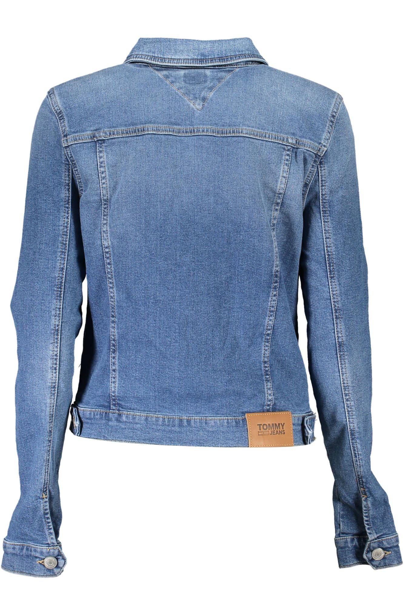 Blue Cotton Women Jacket