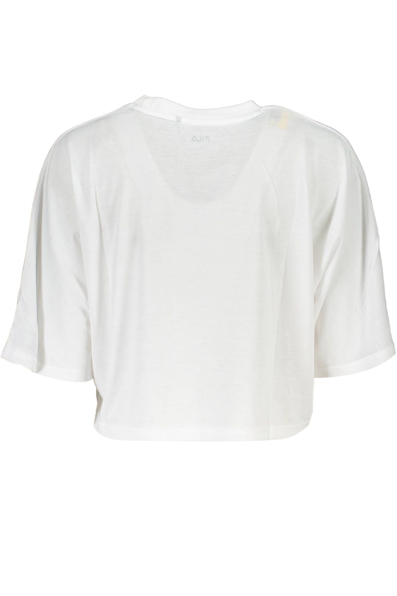 White Polyester Women T-Shirt