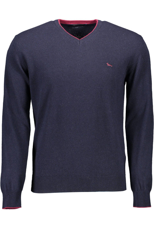 Blue Wool Men Sweater