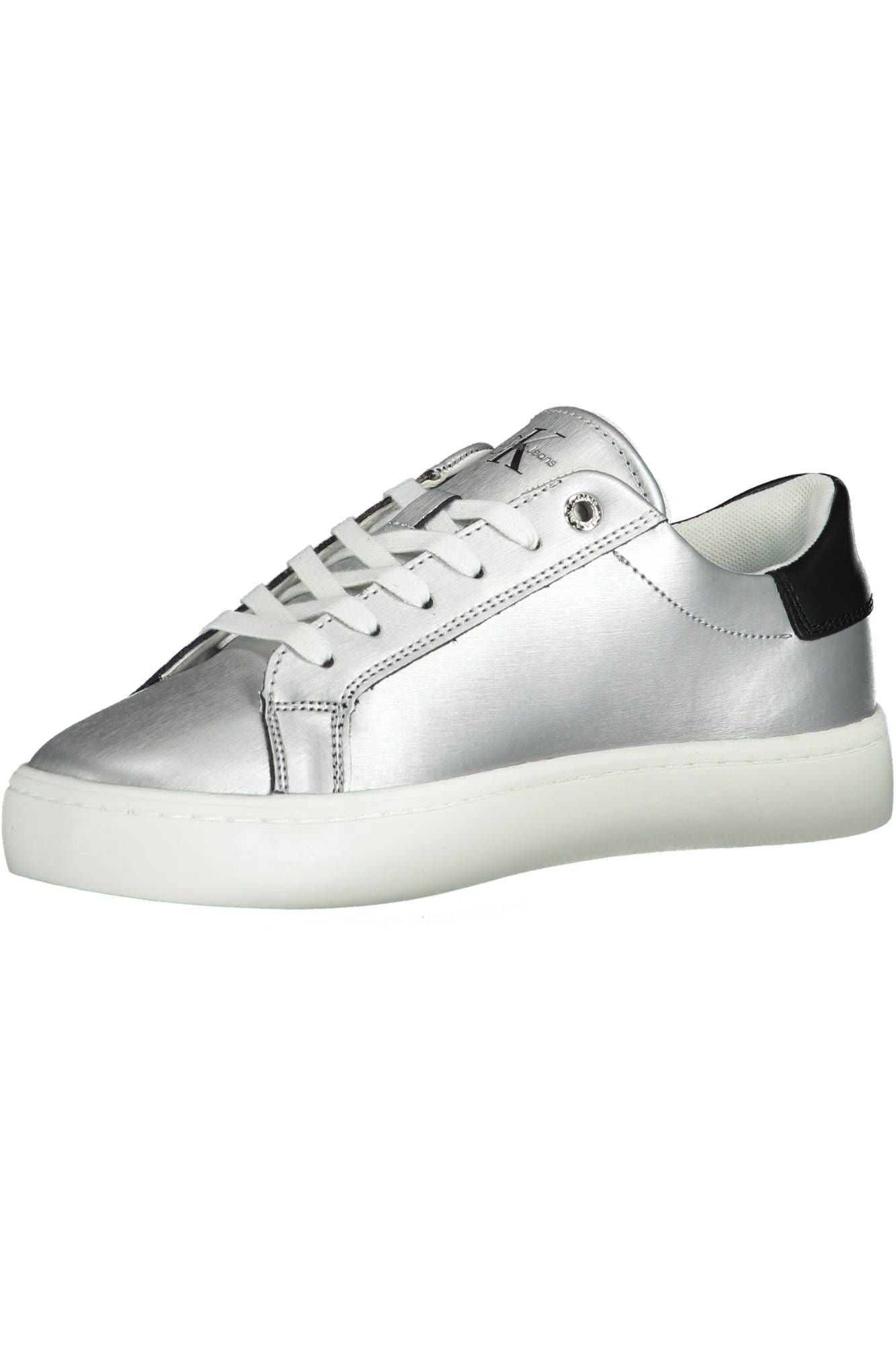 Silver Cotton Women Sneaker