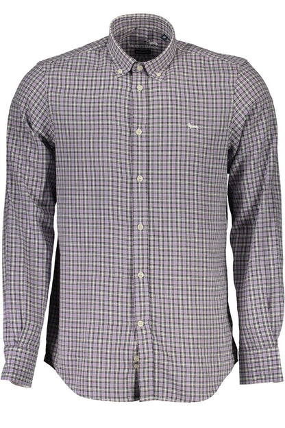 Purple Cotton Men Shirt