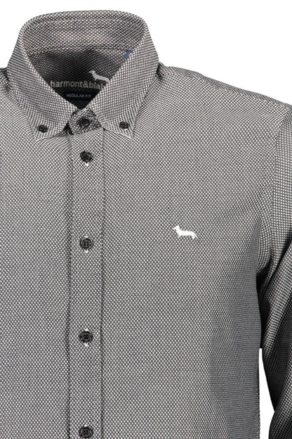 Black Cotton Men Shirt