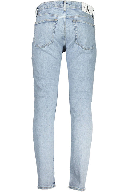 Light Blue Cotton Men Jeans