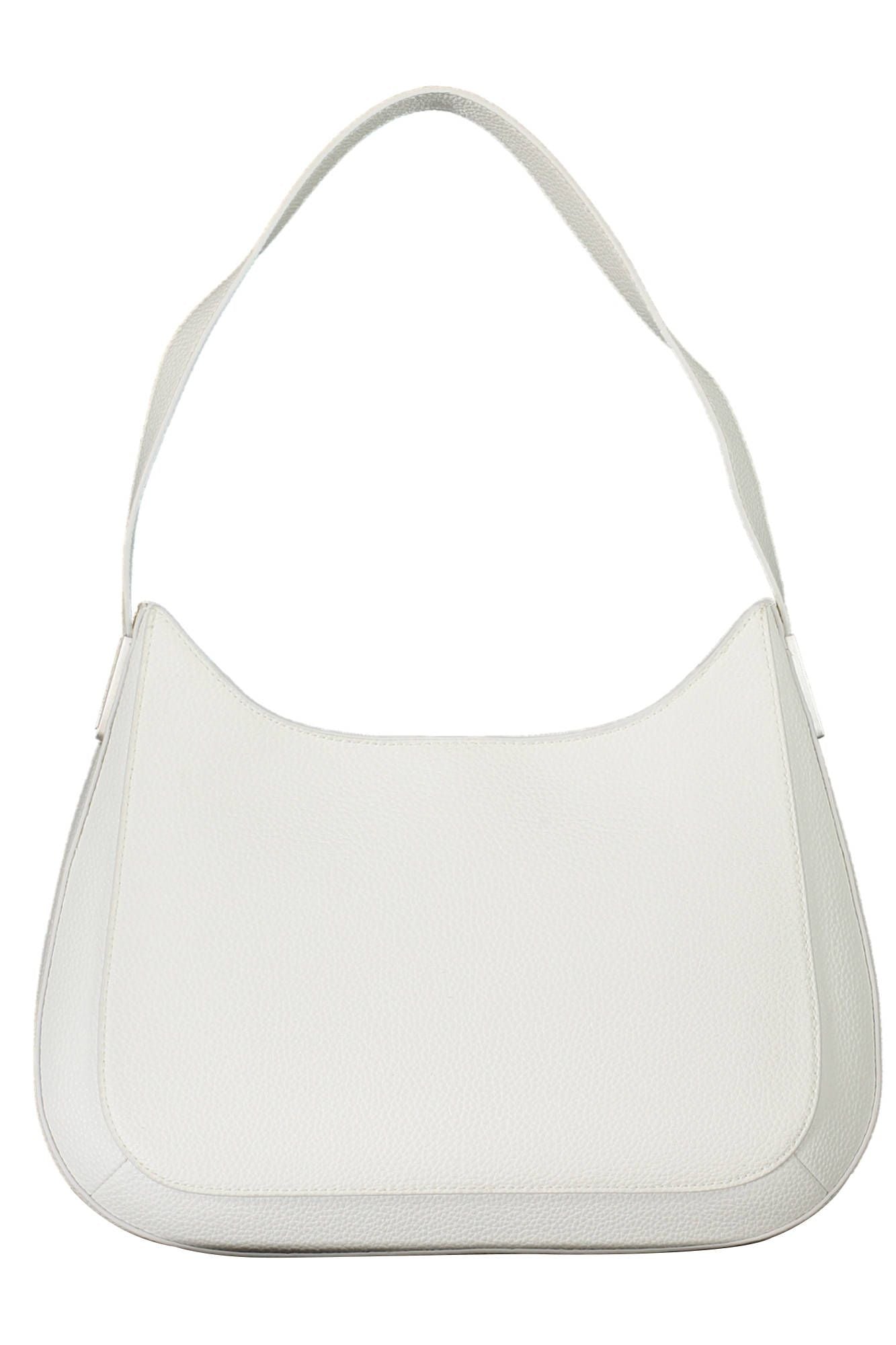 White Polyester Women Handbag