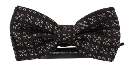 Elegant Polka Dot Silk Bow Tie