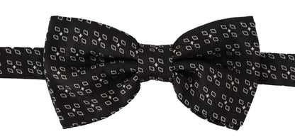 Elegant Polka Dot Silk Bow Tie