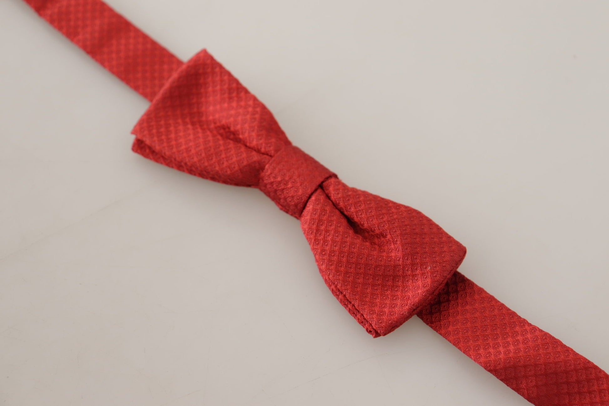 Elegant Red Silk Bow Tie