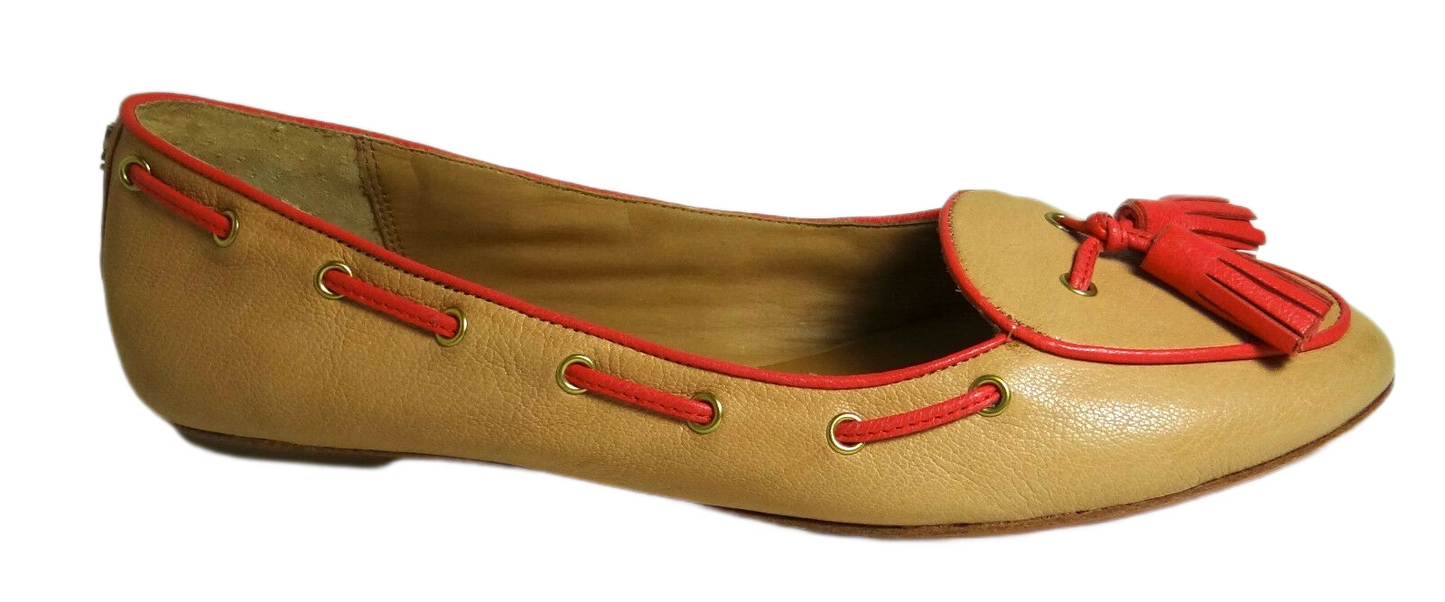 Manika Soft Tan Leather Flat Shoes