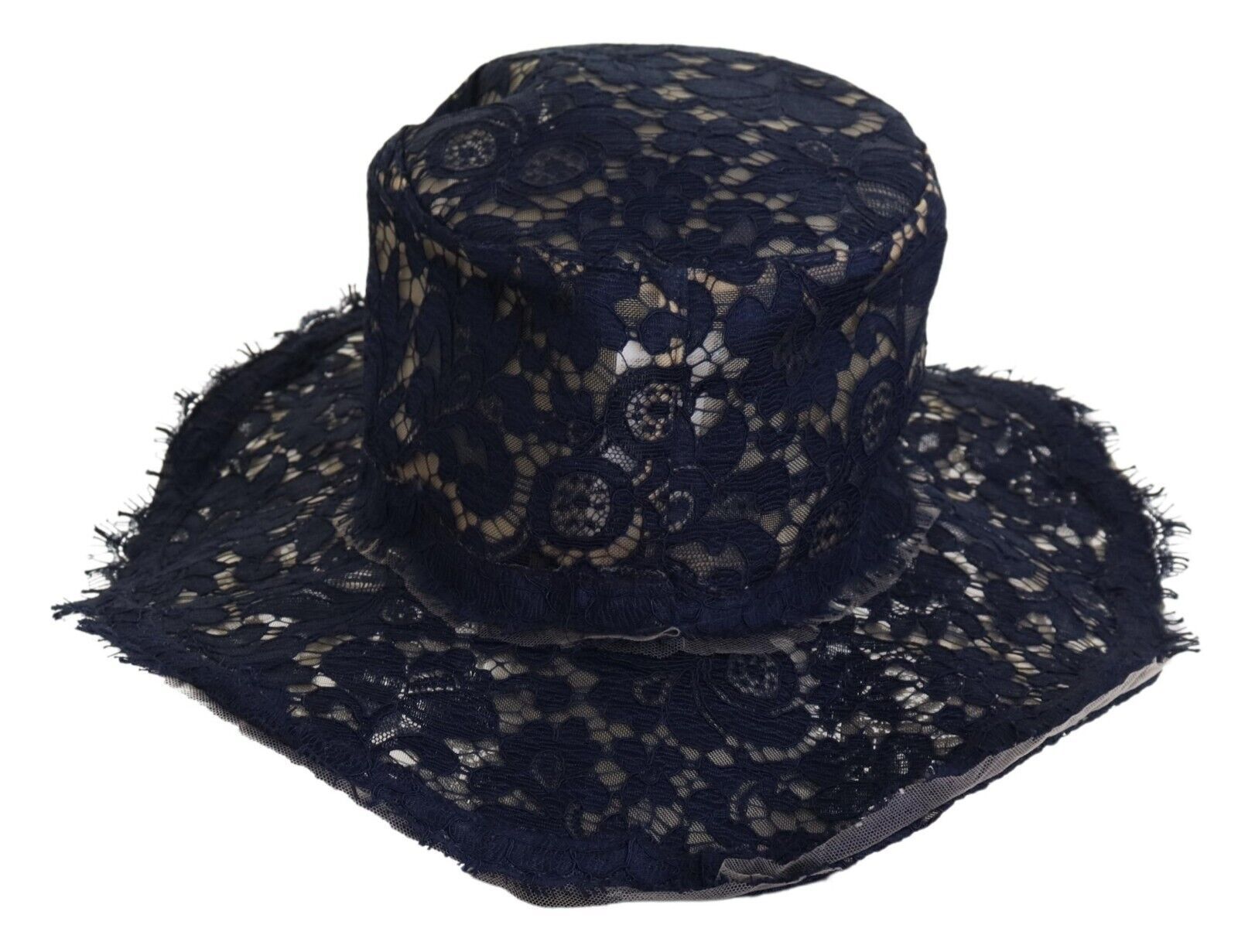 Elegant Wide Brim Blue Hat