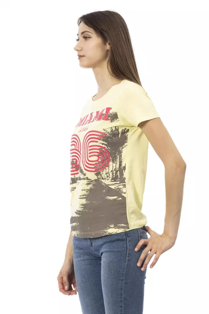 Yellow Cotton Women Top