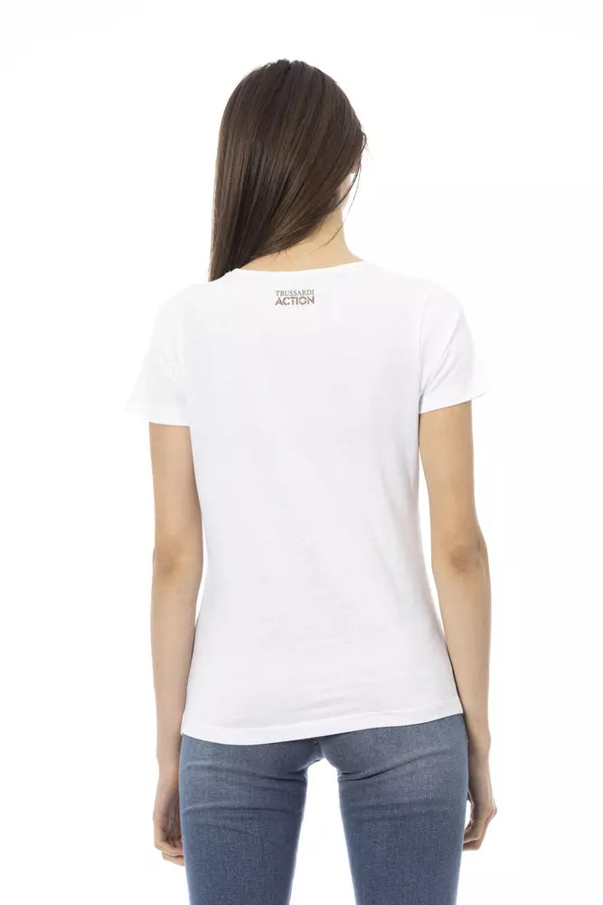 White Cotton Women's Top