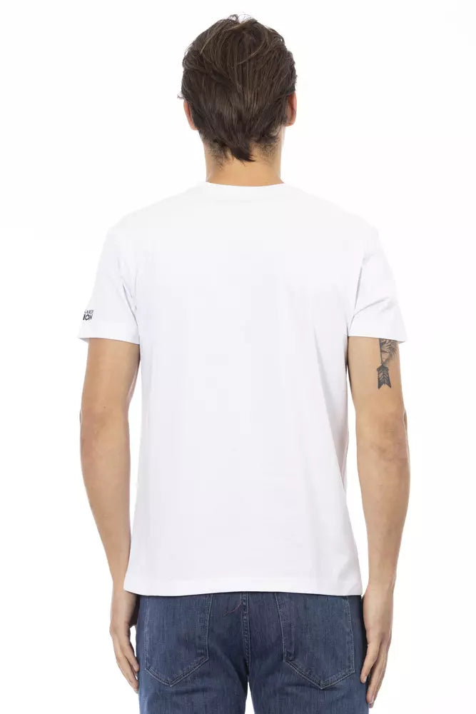 White Cotton Men's T-Shirt