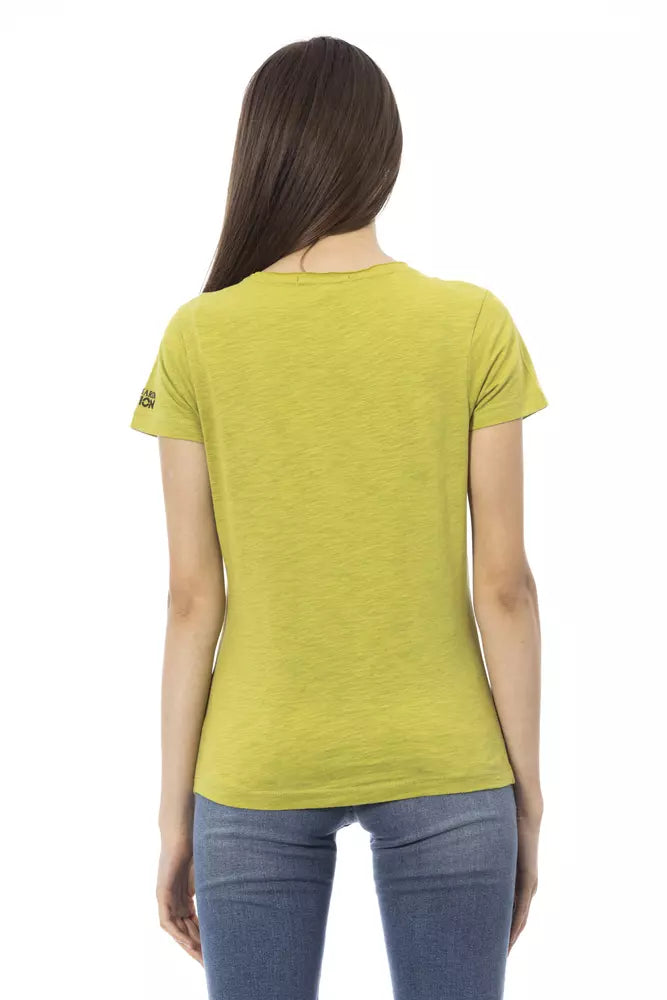 Green Cotton Women Top