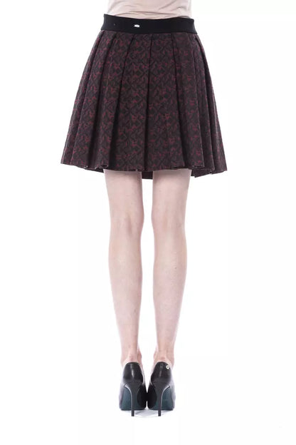 Brown Cotton Women Skirt