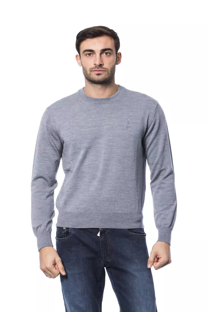 Gray Merino Men Sweater