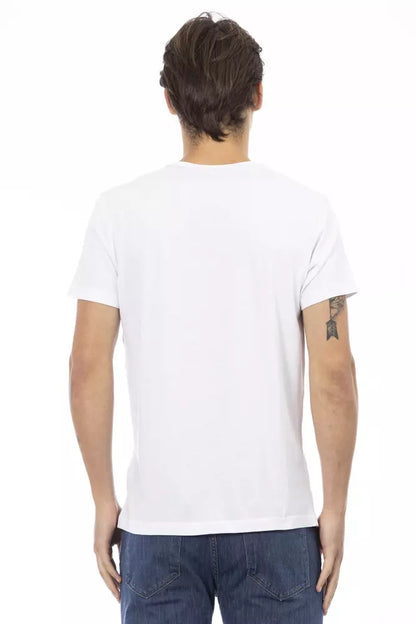 White Cotton Men's T-Shirt