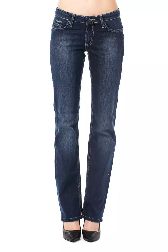 Blue Cotton Women Jeans