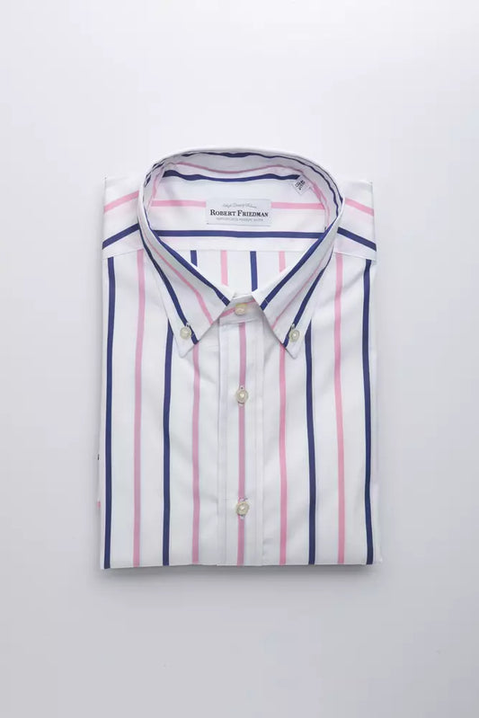 White Cotton Men Shirt