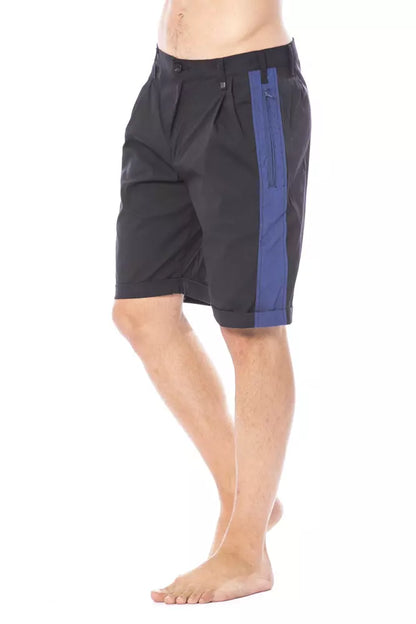 Black Cotton Men Short