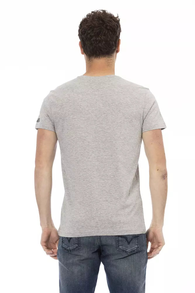 Gray Cotton Men's T-Shirt
