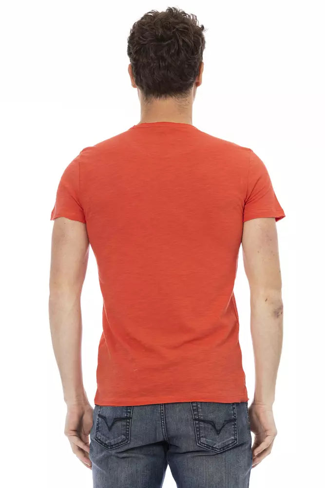 Red Cotton Men T-Shirt