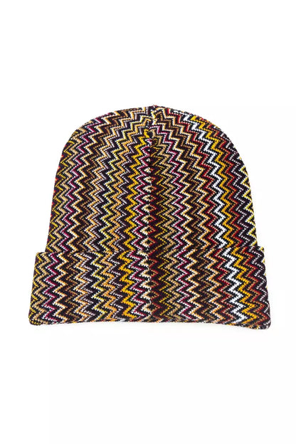 Multicolor Wool Men Hat