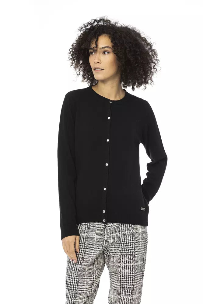 Black Wool Women Sweater