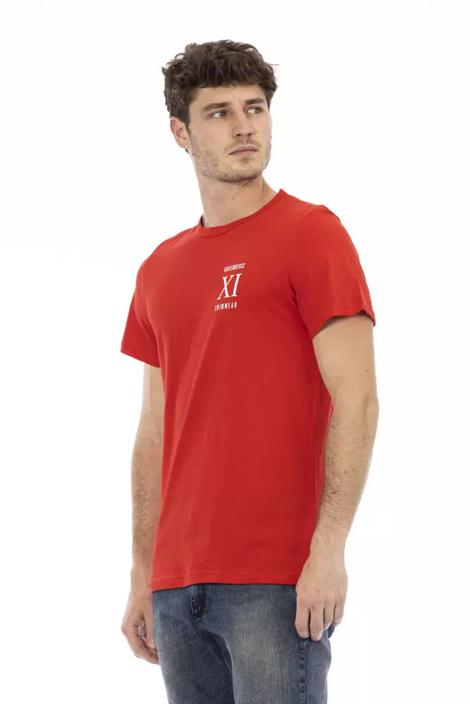 Red Cotton Men's T-Shirt