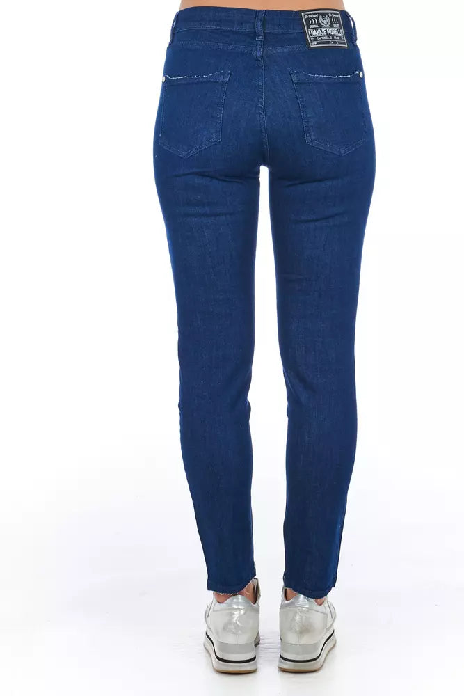 Blue Cotton Women Jeans