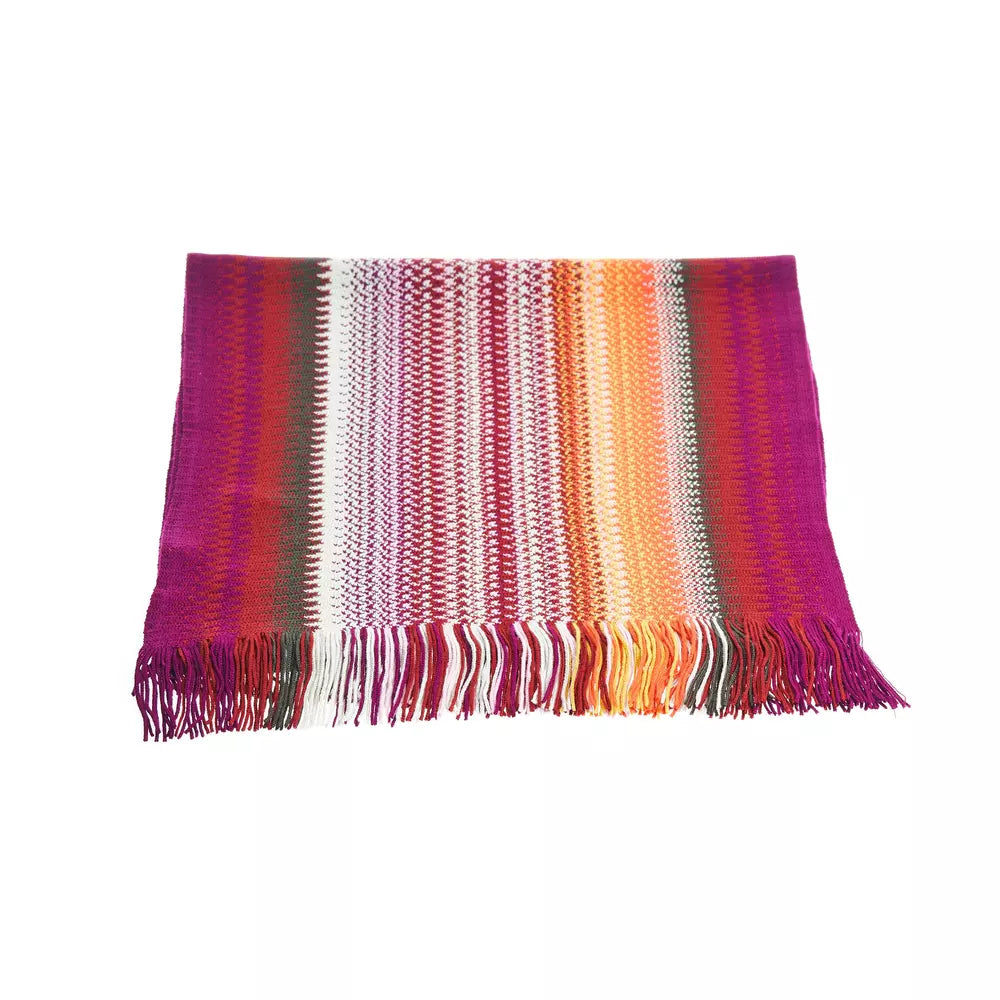 Multicolor Wool Men Scarf