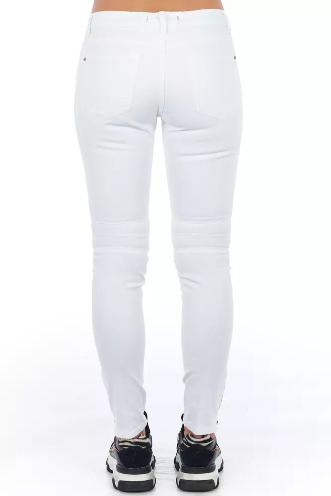 White Cotton Women's Jeans