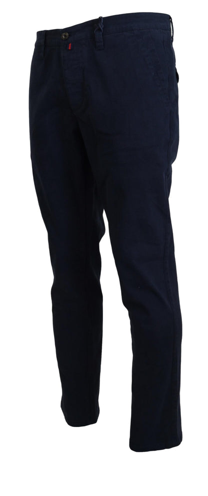 Elegant Sapphire Dress Pants for Men