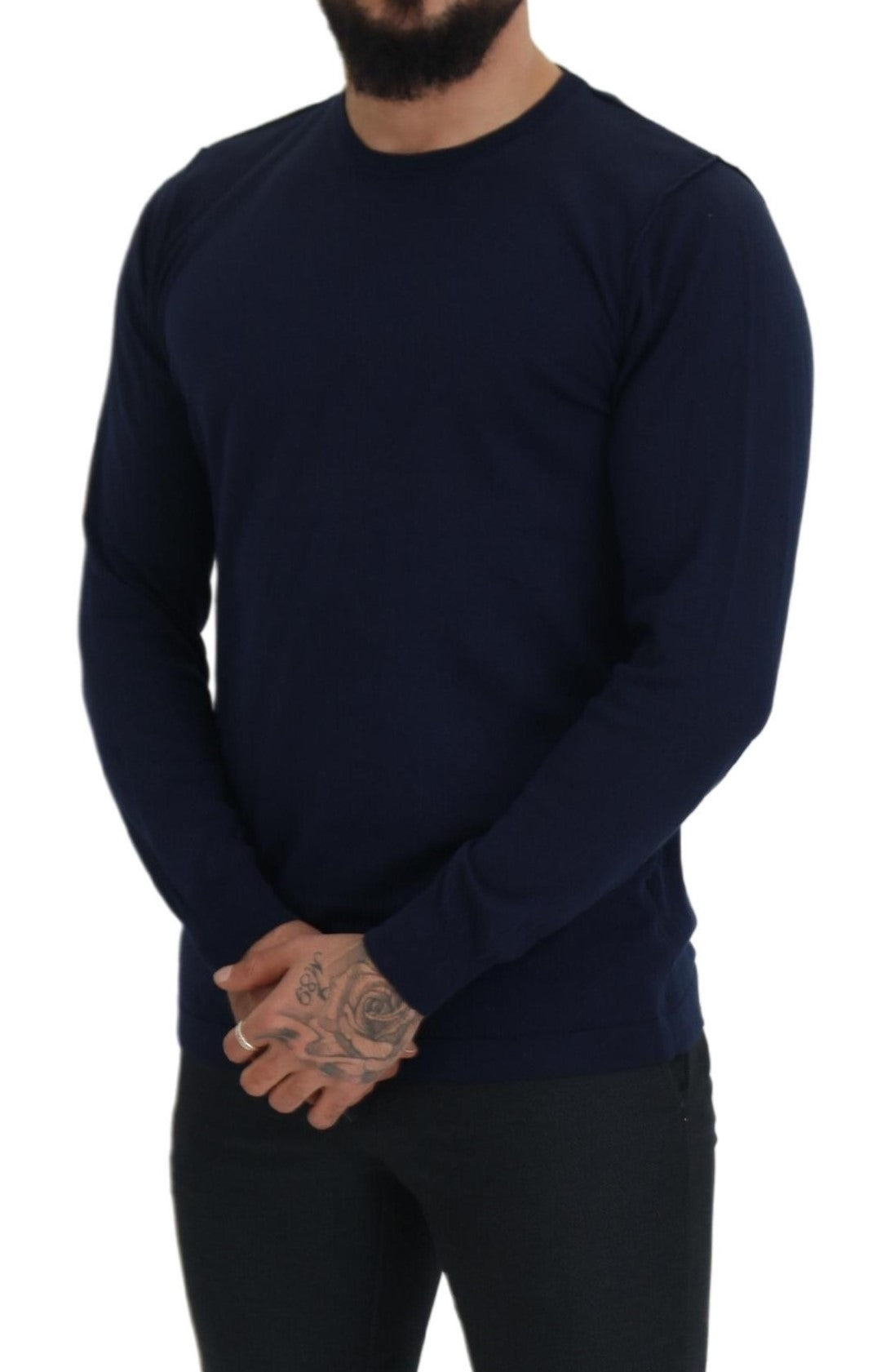 Authentic Crewneck Blue Pullover Sweater