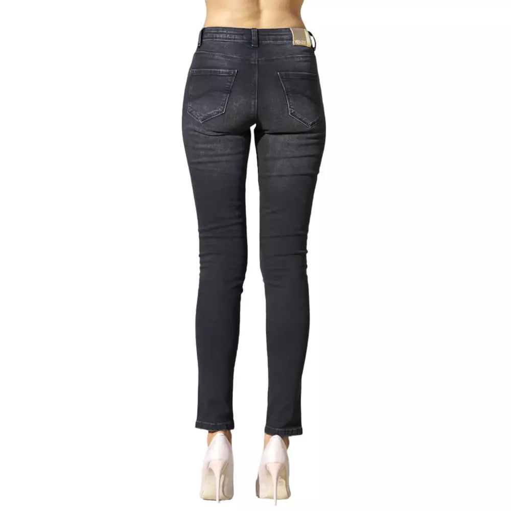 Black Cotton Women Jeans